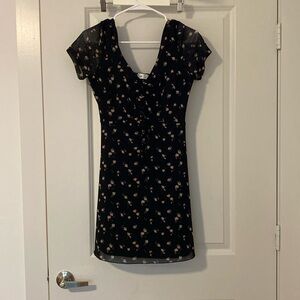 Hollister Black Floral Dress
